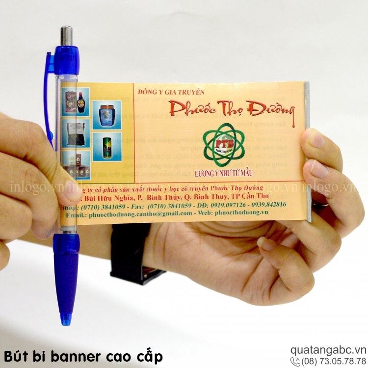 In hình lên bút bi banner in but bi banner