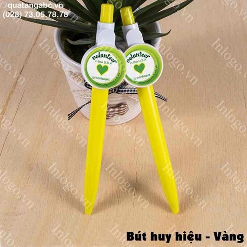 In hình lên bút bi huy hiệu but bi huy hieu
