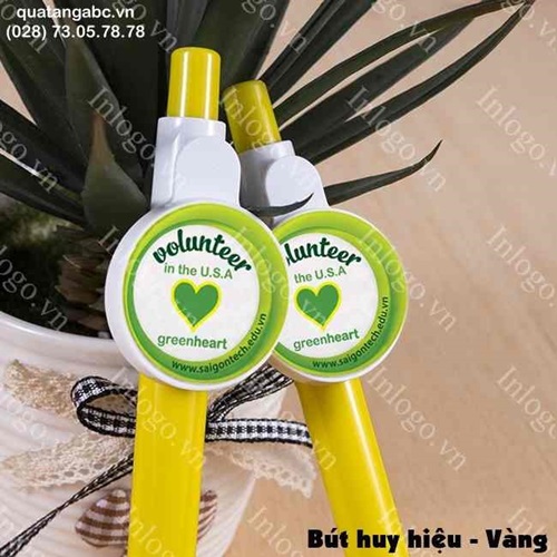 In hình lên bút bi huy hiệu but bi huy hieu