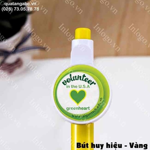 In hình lên bút bi huy hiệu but bi huy hieu