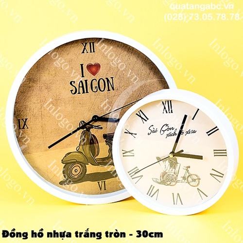 Đồng hồ in logo Đồng hồ in logo