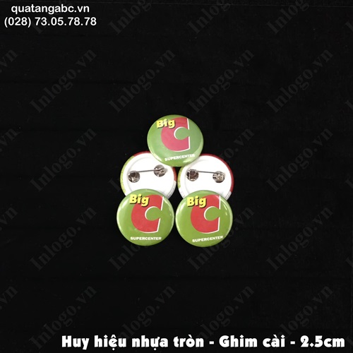 Huy hiệu nhựa 2.5cm huy hieu nhua 2.5cm