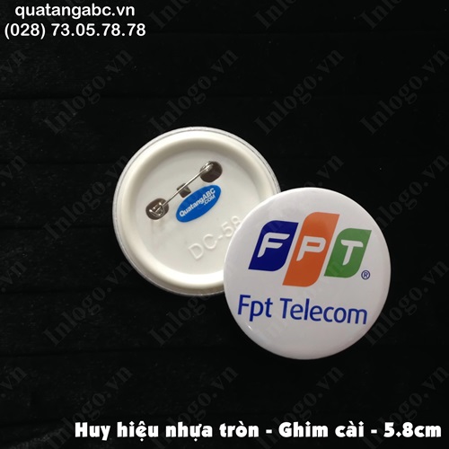 Huy hiệu nhựa 2.5cm huy hieu nhua 2.5cm