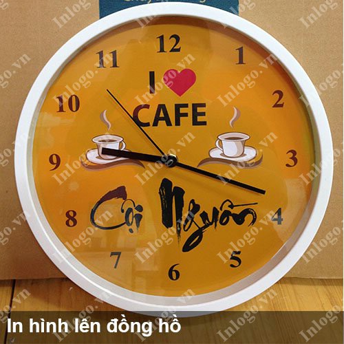In đồng hồ để bàn đẹp cho Cafe Cội Nguồn