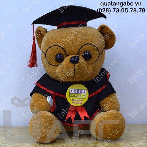 Gấu bông tốt nghiệp nhỏ